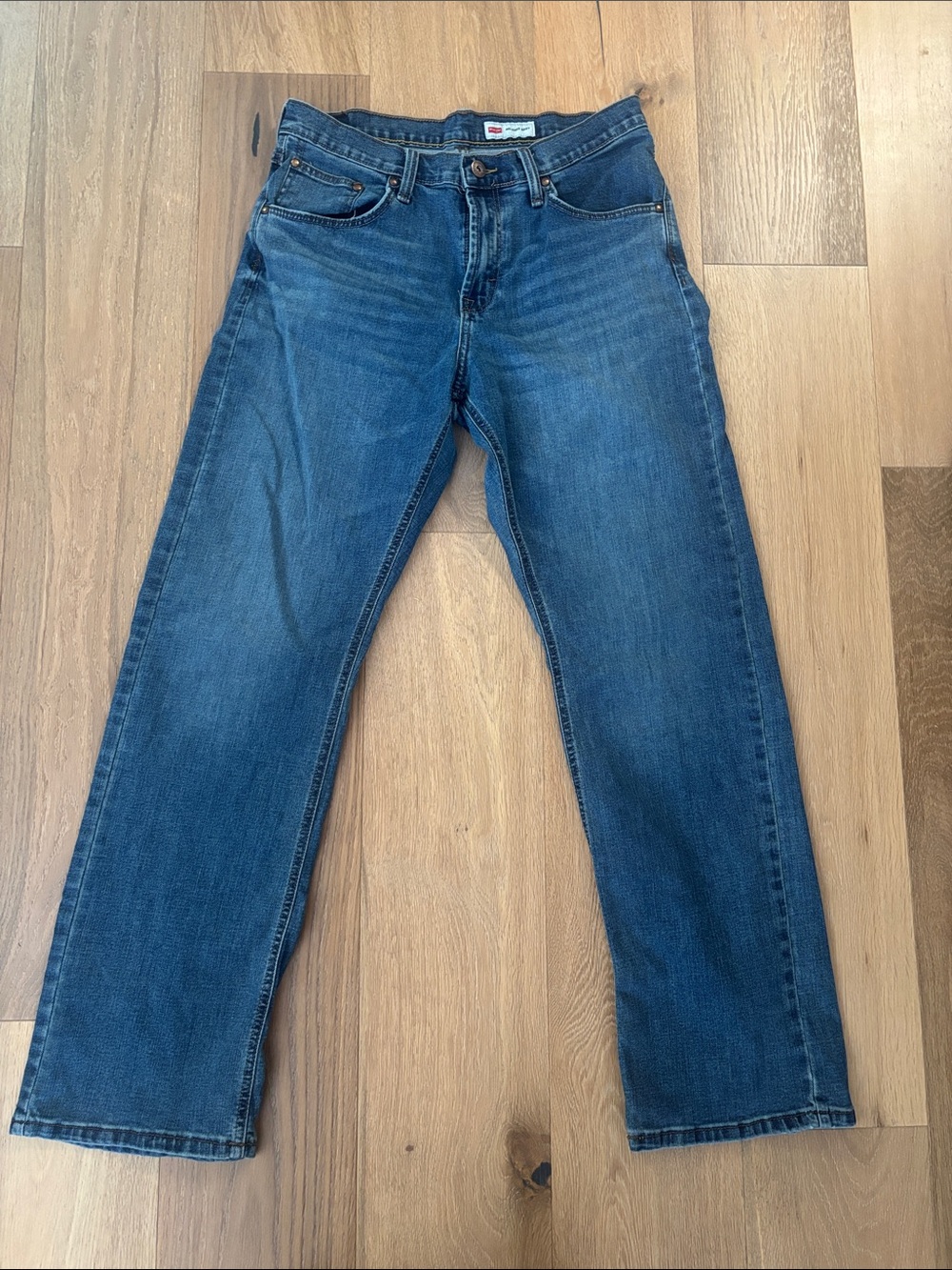 Wrangler Men's Dark Blue Bootcut Jeans 32X32